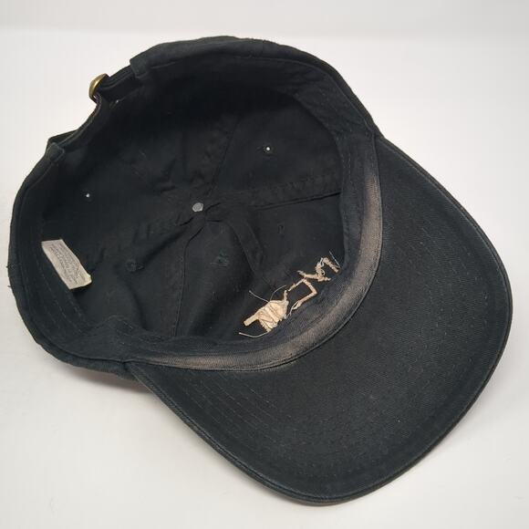 IYCYM Slideback Baseball Cap Black One Size Adjustable Embroidered Vented Holes - Picture 7 of 9